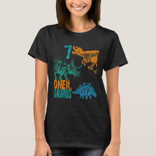 Kinder Uneil Saurus 7. Geburtstag Boys Rex Bday Te T-Shirt