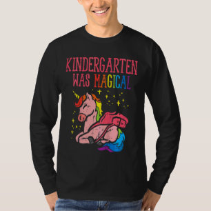 Kinder Unicorn Kindergarten war magisch letzten Ta T-Shirt