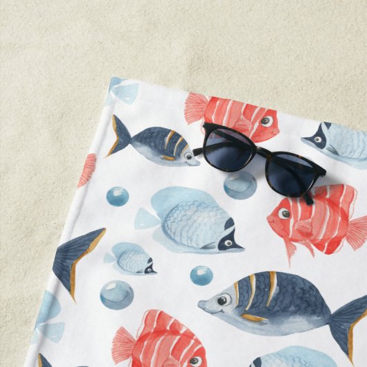 Kinder unter dem Meer Strandtuch (Beispiel)