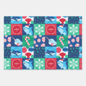 Kinder unter dem Weihnachtswerk des Meeres Geschenkpapier Set (Vorderseite 2)