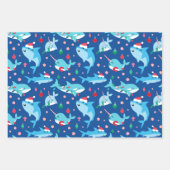 Kinder unter dem Weihnachtswerk des Meeres Geschenkpapier Set (Vorderseite 2)