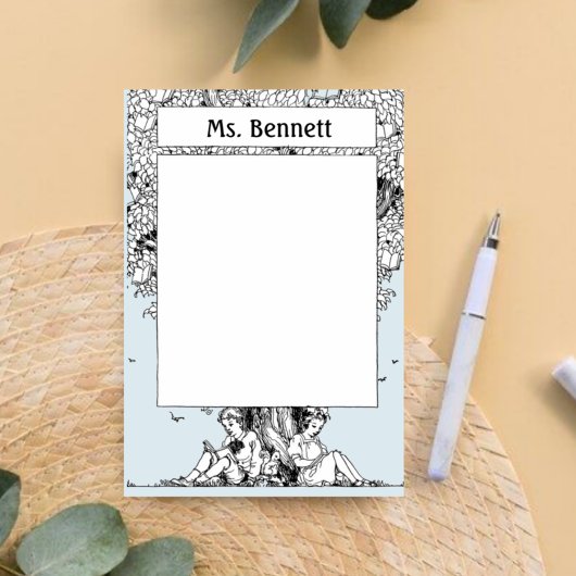 Kinder unter einem Baum Post-it Klebezettel