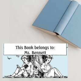 Kinder unter einem Buchzeichen