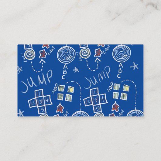 Kinder unterrichten visitenkarte (Rückseite)