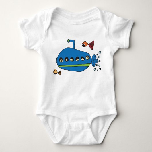 Kinder Unterwasser Baby Strampler (Vorderseite)