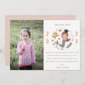 Kinder Unterwasser Meerjungfrau Foto Vorschule Abs Dankeskarte (Vorne/Hinten)