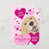 KINDER VALENTINKARTEN FÜR SCHULKLASSENZIMMER PUP L DANKESKARTE (Vorne/Hinten)