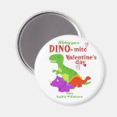 Kinder Valentinstag Dino-mite Dinosaurier Magnet (Vorderseite/Rückseite)