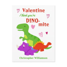 Kinder Valentinstag Dino-mite Dinosaurier