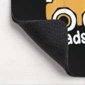 Kinder Valentinstag Lasten Liebe Radlader Kid Mousepad (Ecke)