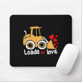 Kinder Valentinstag Lasten Liebe Radlader Kid Mousepad (Mit Mouse)
