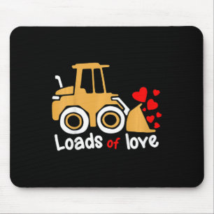 Kinder Valentinstag Lasten Liebe Radlader Kid Mousepad