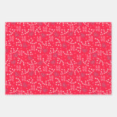 Kinder Valentinstag Liebe Weißes Herz Geschenkpapier Set (Vorderseite)