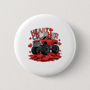 Kinder Valentinstag Monster Truck Boys Kleinkind C Button