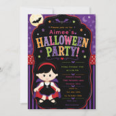 Kinder-Vampir-Halloween-Party Einladung (Vorderseite)