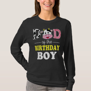Kinder Vater des Geburtstags für Boy Cow Farm 1st T-Shirt