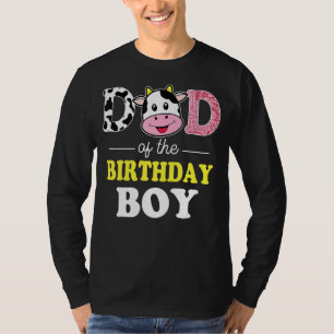 Kinder Vater des Geburtstags für Boy Cow Farm 1st T-Shirt