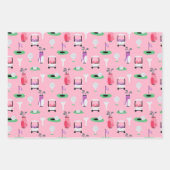 Kinder, Vater, Grampa Golfer Golfcart Sporty Geschenkpapier Set (Vorderseite)