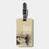 Kinder vergessen gepäckanhänger (Vorderseite vertikal)