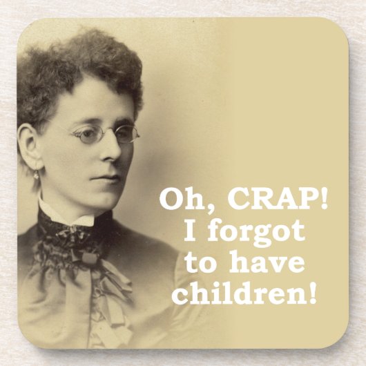 Kinder vergessen getränkeuntersetzer (Vorderseite)