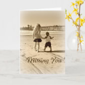 Kinder Vermisst dich Karte (Gelbe Blume)