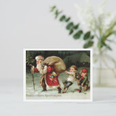 Kinder versuchen, den Weihnachtsmann, Russen, zu s Postkarte (Stehend Vorderseite)