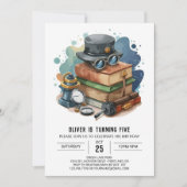 Kinder verzaubert Geburtstag von Detektiv Einladung (Vorderseite)