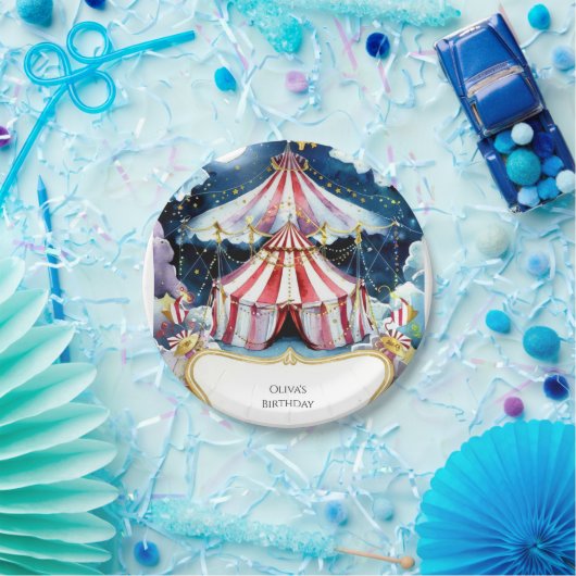 Kinder Verzauberter Zirkus Geburtstag Pappteller (Party)
