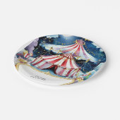 Kinder Verzauberter Zirkus Geburtstag Pappteller (Schrägansicht)