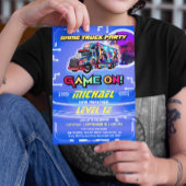 Kinder Video Game Truck Geburtstagsparty Einladung