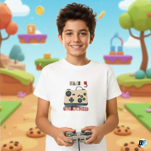 Kinder Video Gaming Stufe 5 Entsperrt T-Shirt