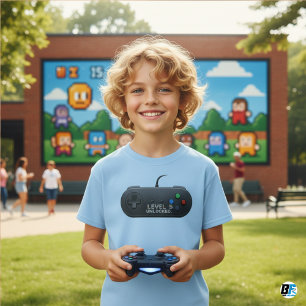 Kinder Video Gaming Stufe 5 Entsperrt T-Shirt