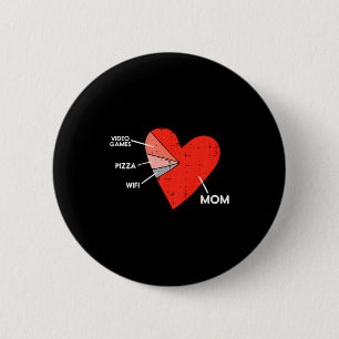 Kinder Videospiele Pizza WLAN Mama Herz Kind Baby Button