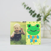 Kinder Vielen Dank Frog Kindergarten Postkarte (Stehend Vorderseite)