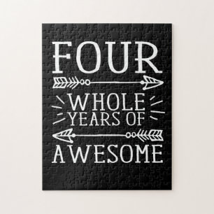 Kinder Vierter Geburtstag Junge, 4 Jahre alt Gebur Puzzle