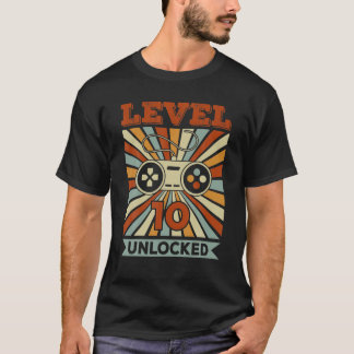 Kinder Vintag 10. Geburtstagsgeschenk Stufe 10 unv T-Shirt