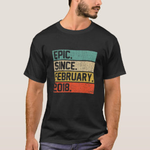 Kinder Vintage Jungs Mädchen 4th Birthday Epic Sei T-Shirt