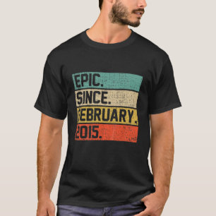 Kinder Vintage Jungs Mädchen 7th Birthday Epic Sei T-Shirt