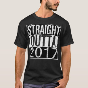 Kinder Vintage Straight Outta 2017 Lustig 5. Gebur T-Shirt