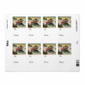 Kinder Vintages Geschenk Tag (Vorne)