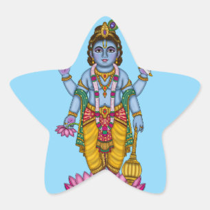 Kinder-Vishnu-Aufkleber Stern-Aufkleber