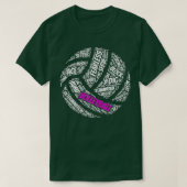 Kinder Volleyball Apparel Volleyball Redewendungen T-Shirt (Design vorne)
