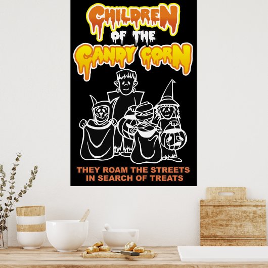 Kinder von Candy Corn Poster (Küche)