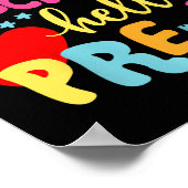 Kinder von der Vorschule zurück zur Schule Poster (Ecke)