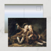 Kinder von Duc de Bouillon - Francois Drouais Postkarte (Vorne/Hinten)