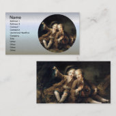 Kinder von Duc de Bouillon - Francois Drouais Visitenkarte (Vorne/Hinten)