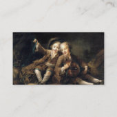 Kinder von Duc de Bouillon - Francois Drouais Visitenkarte (Rückseite)