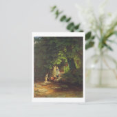 Kinder von einem Bach, c.1822 (Öl auf Tafel) Postkarte (Stehend Vorderseite)