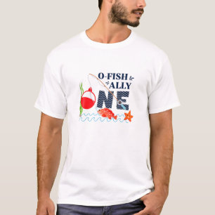 Kinder von Fischen nur eine 1. Geburtstagsparty T-Shirt