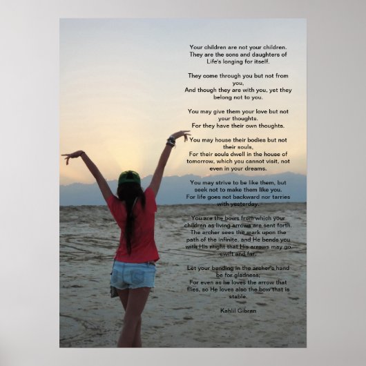 Kinder von Kahlil Gibran 18X24 Poster (Vorne)